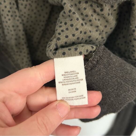 Free People Cropped Waterfall Cardigan Sweater Gray Size XS - Picture 7 of 8